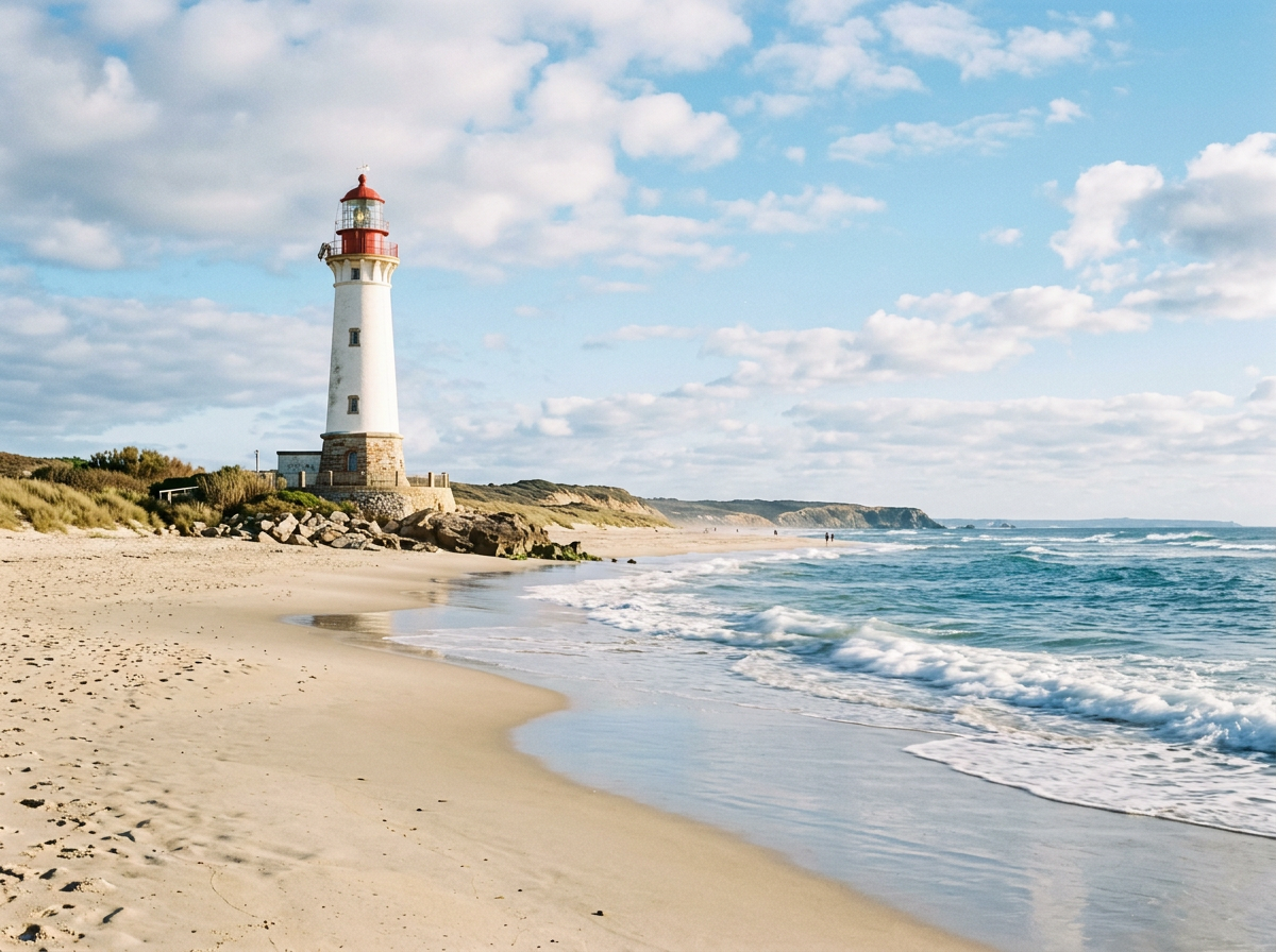 Coastal lighthouse symbolizing Sandy Point Consulting's expert guidance for publishers and brands navigating programmatic advertising and ad tech complexity